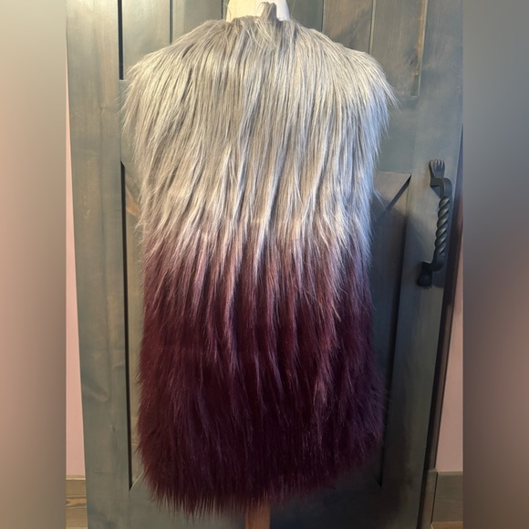 Lisa Rinna Collection Ombré Faux Fur Vest - Picture 2 of 5